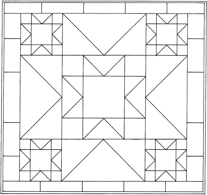 quilt block coloring pages - photo #11