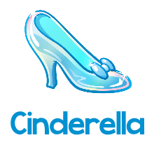 Cinderella glass shoe