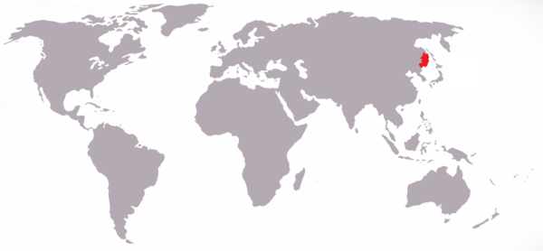 Distribution of the Siberian Tiger