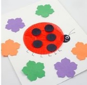 Cupcake Liner Ladybug Craft