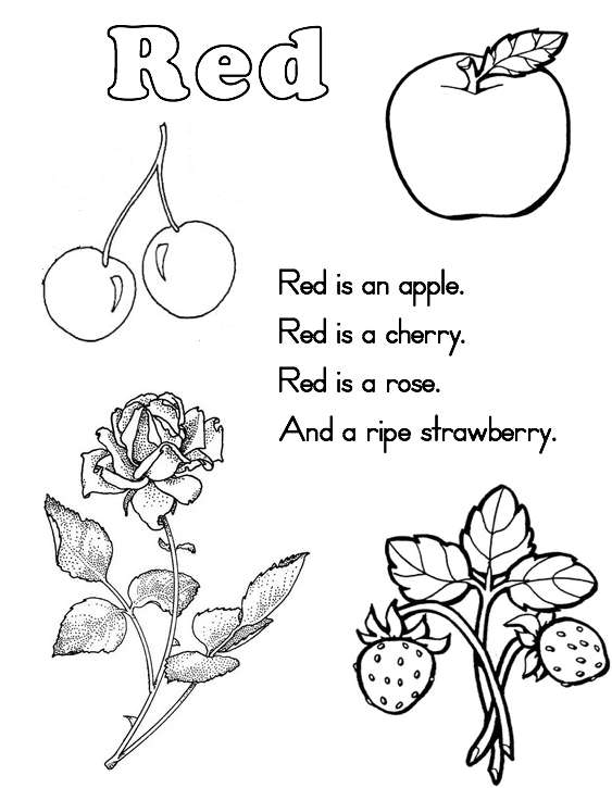 Coloring Images For Toddlers Red Coloring Pages