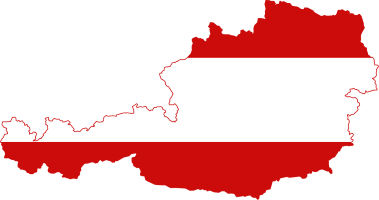 Austria map flag