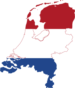 Holland Flag Map