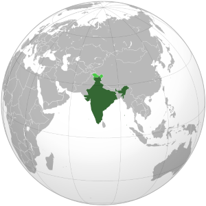 India globe