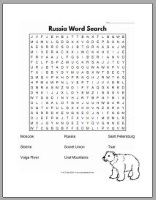 Russia Wordsearch