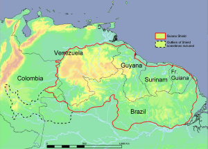 Map Guiana Shield