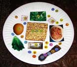 Paper Seder plate for children
