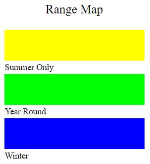 Robin Range Map