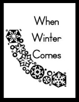 When Winter Comes mini book
