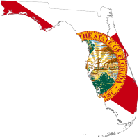 Florida Flag Map