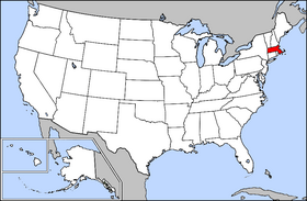 USA Massachusetts Map
