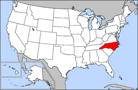 North Carolina Map USA