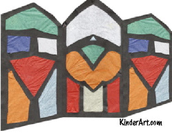 Stained Glass Paper Screen