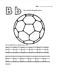 Letter B - Ball Trace Color