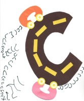 Letter C Car Art