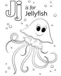 Jellyfish color page