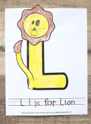 L Lion Craft Sheet