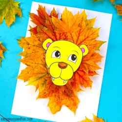 Lion Leaf Easy Craft