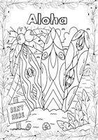 3 Surfboards Coloring Page