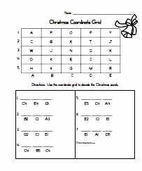 Three Letter Christmas Coordinate Grid