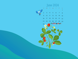 June Wallpaper with Calendar