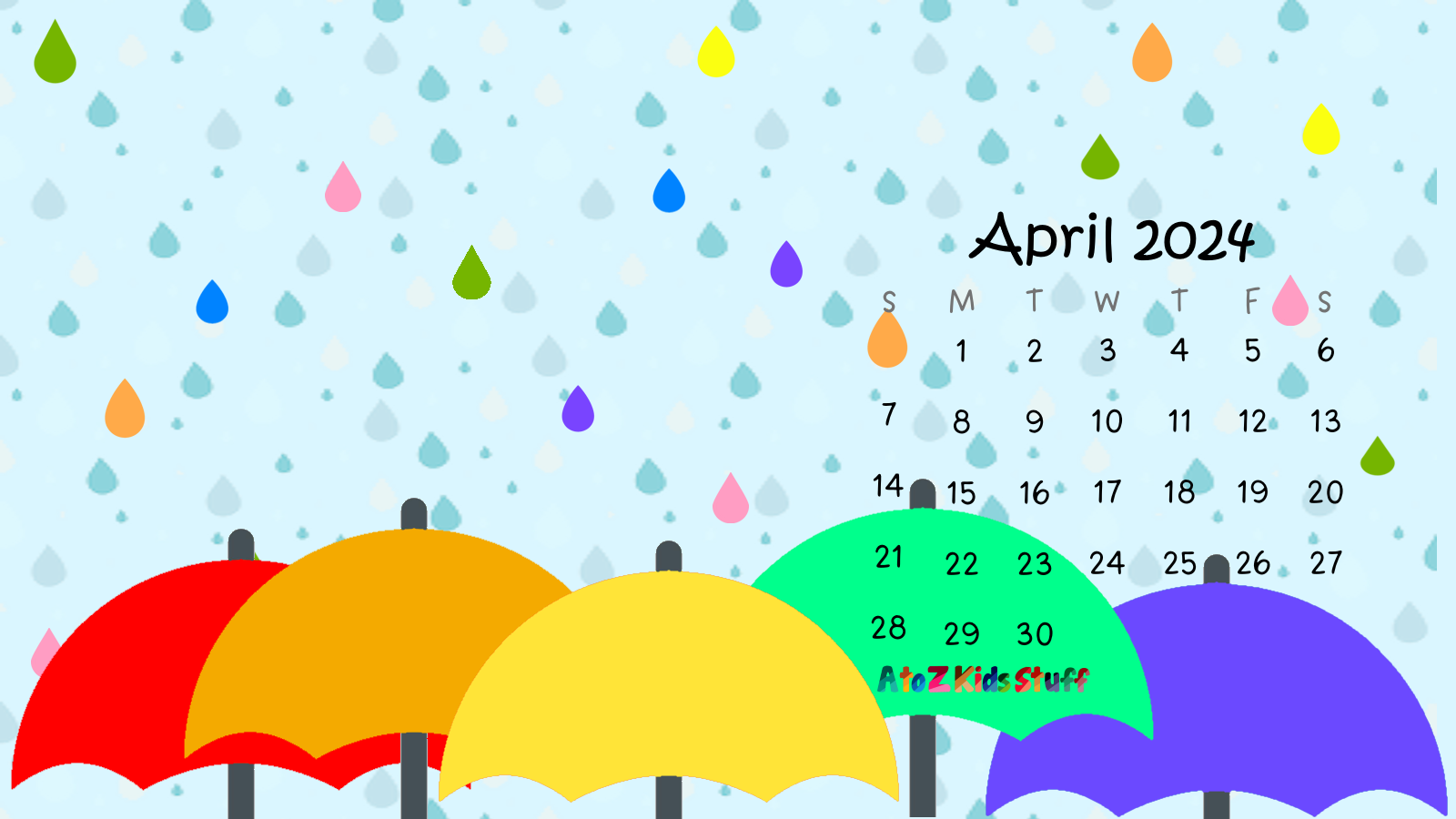 April Wallpaper with Calendar