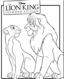 Lion King color page