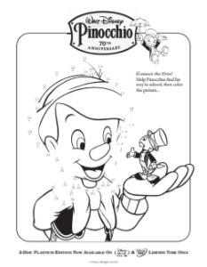 Pinocchio Activity Pages