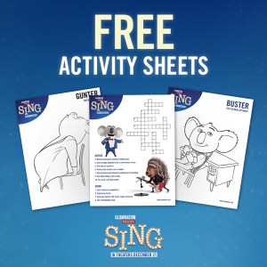Sing Movie Activity Pages