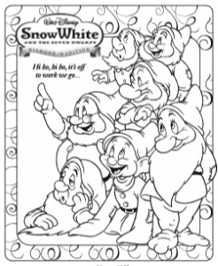 Snow White Color Pages