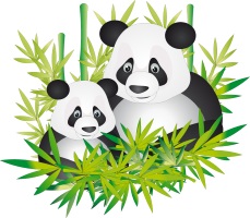 Panda Mon and baby