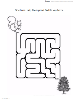 Easy Squirrel Maze