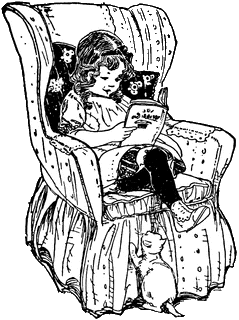 young girl reading