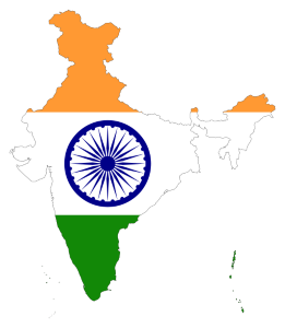 India Flag Map