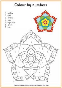 Rangoli color pages and crafts 