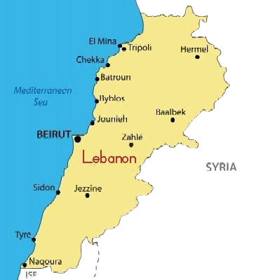 Lebanon Map