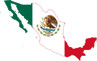 Mexico Map Flag