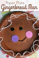 Paper Plate Gingerbread Man