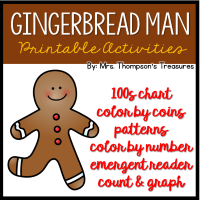 Gingerbread Man Printable Activities