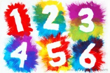 February 29 exploding numbers art