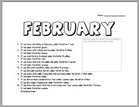 February 29 worksheet