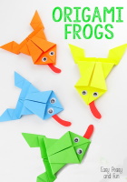 Origami Frogs for students