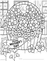 Flowers Coloring Page