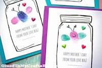 Thumbprint Mother’s Day Love Bug Card