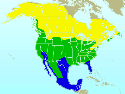 Robin Range Map