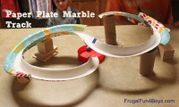 Paper Plate Marble Track