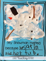 Sneezy the Snowman - Puffy Paint Writing Project