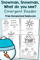 Snowman, Snowman, What Do You See? Emergent Reader!