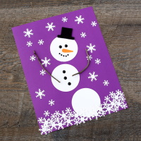 The Happiest Paper Snowman Craft