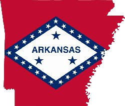 Arkansas Flag Map